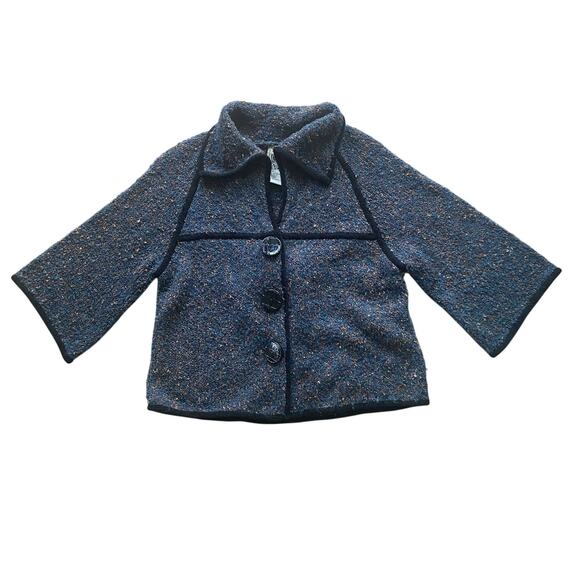 Anthropologie CURIO Sweater Jacket Large Snap Buttons 3/4 Sleeves Size XL - Picture 1 of 8